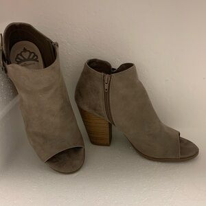 Fergie faux suede shoes